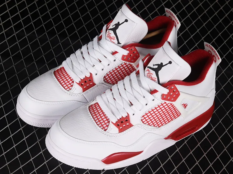 All categories Air Jordan Jordan series basketball shoes Air Jordan 4 Pure original Air Jordan 4 Motorsport AJ4 Joe 4 racing white and red 308497-106